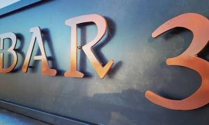Bar 3 Sign